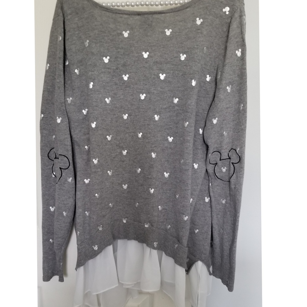 Disney Mickey Mouse Ruffle Hem Top - Picture 2 of 5